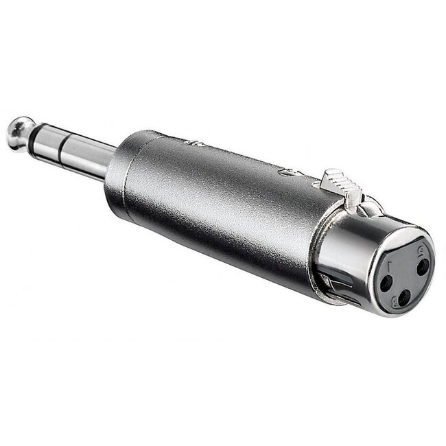 XLR (v) - 6,35mm Jack stereo (m) adapter