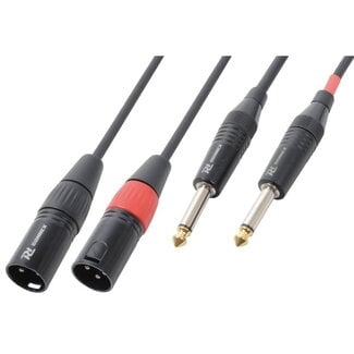 PD Connex PD Connex 2x XLR (m) - 2x 6,35mm Jack (m) audio adapter - 0,15 meter