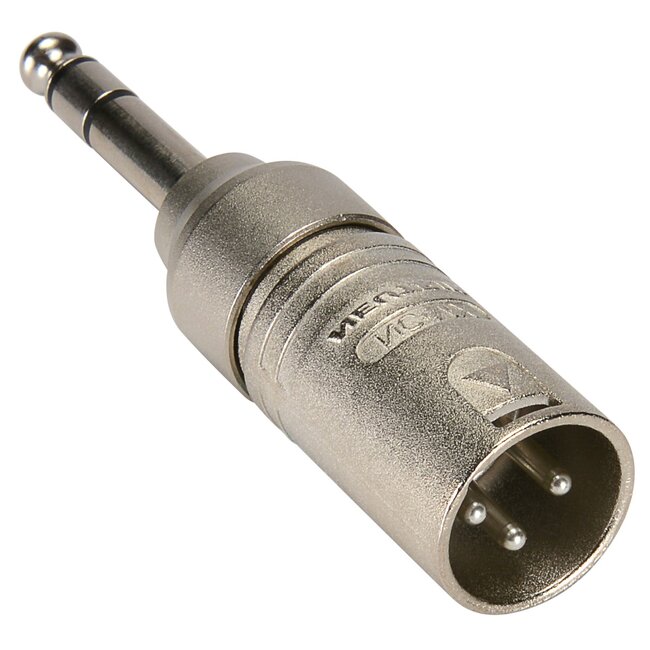 Neutrik NA3MP XLR (m) - 6,35mm Jack stereo (m) adapter