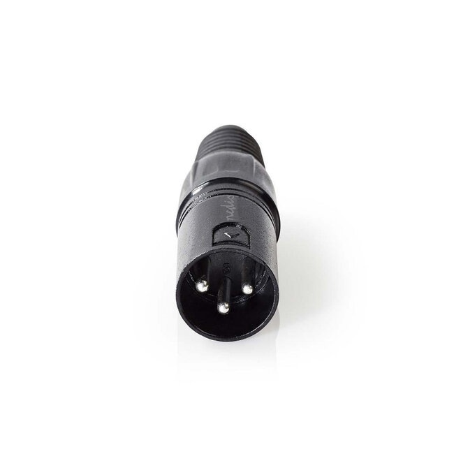 Nedis XLR 3-pins (m) connector / zwart