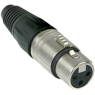 Neutrik Neutrik NC3FX XLR 3-pins (v) connector / zwart/grijs