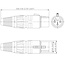 Neutrik NC3FX XLR 3-pins (v) connector / zwart/grijs