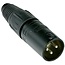 Neutrik NC3MX-BAG XLR 3-pins (m) connector / zwart