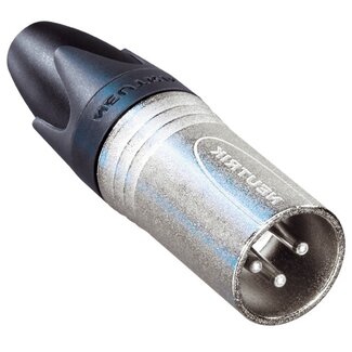 Neutrik Neutrik NC3MXX XLR 3-pins (m) connector / zwart/grijs