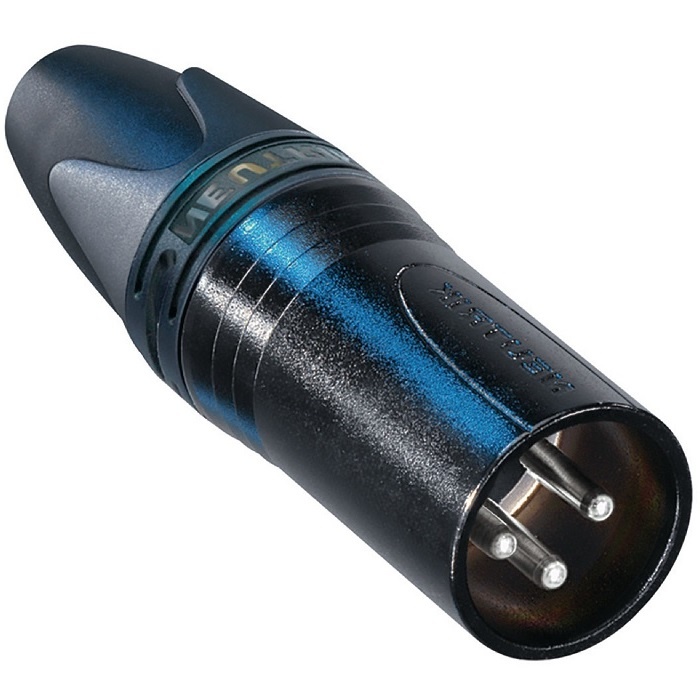 Neutrik NC3MXX-BAG Male XLR kabeldeel 3p zwart