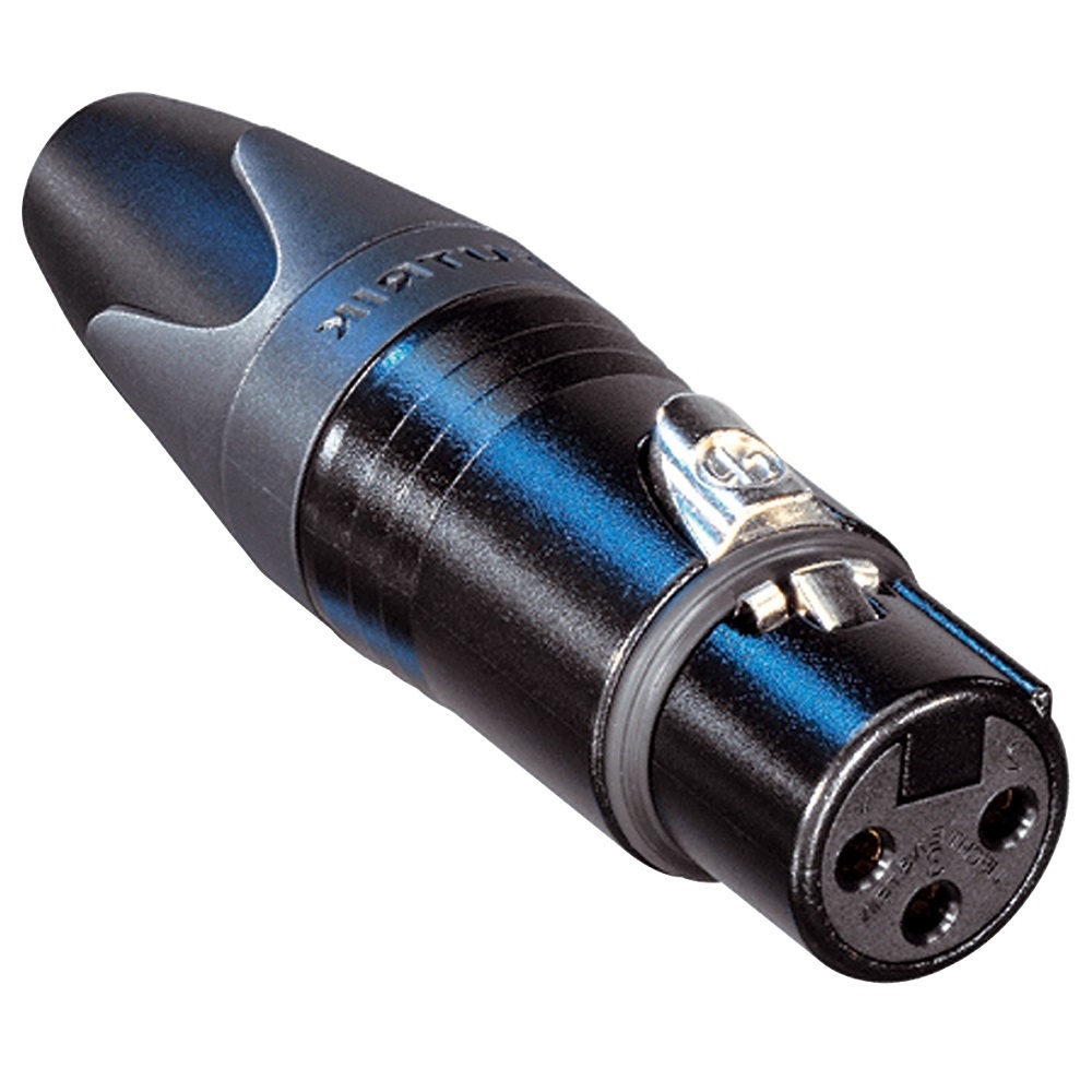 Neutrik Soldeerbare XLR 3-pin Connector (v) - Zwart