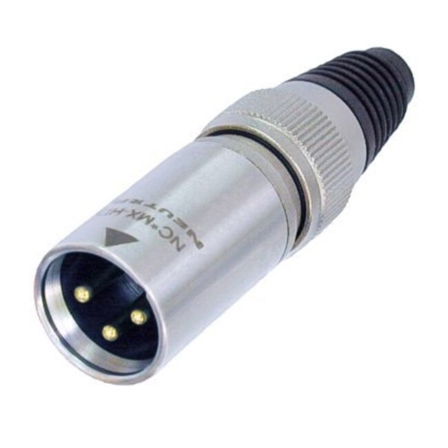 Neutrik NC3MX-HD Heavy Duty IP65 XLR 3-pins (m) connector / zwart/grijs