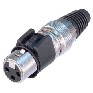 Neutrik Neutrik NC3FX-HD Heavy Duty IP65 XLR 3-pins (v) connector / zwart/grijs