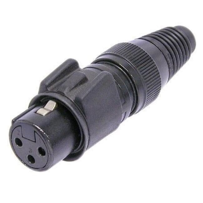 Neutrik NC3FX-HD-B Heavy Duty IP65 XLR 3-pins (v) connector / zwart