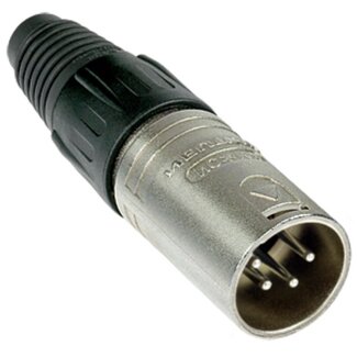 Neutrik Neutrik NC4MX XLR 4-pins (m) connector / zwart/grijs