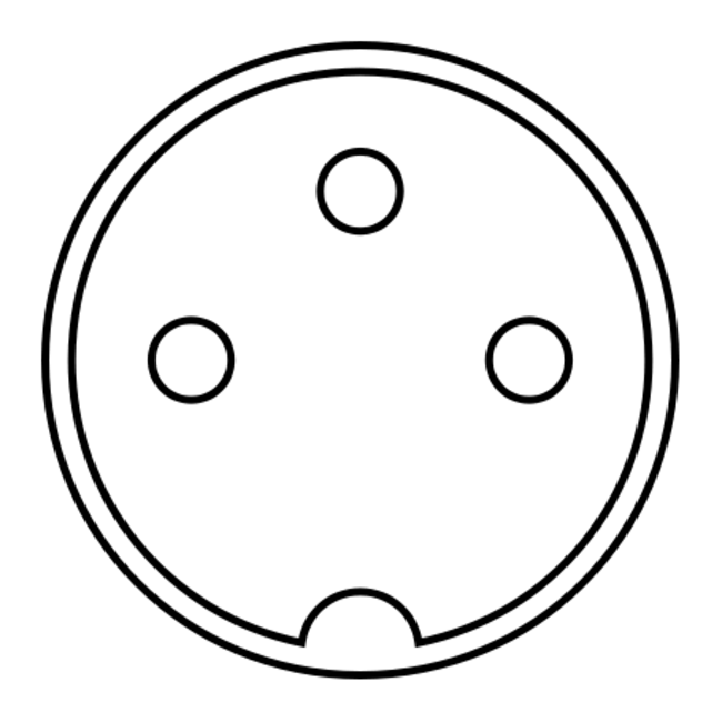 Hirschmann MAK 30 DIN 3-pins (v) connector