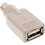 Mini DIN 6-pins PS/2 (m) - USB-A (v) adapter / beige