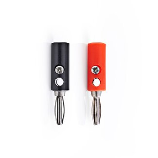 Nedis Nedis banaan connector set voor luidsprekerkabel tot 4 mm / 2x rood + 2x zwart