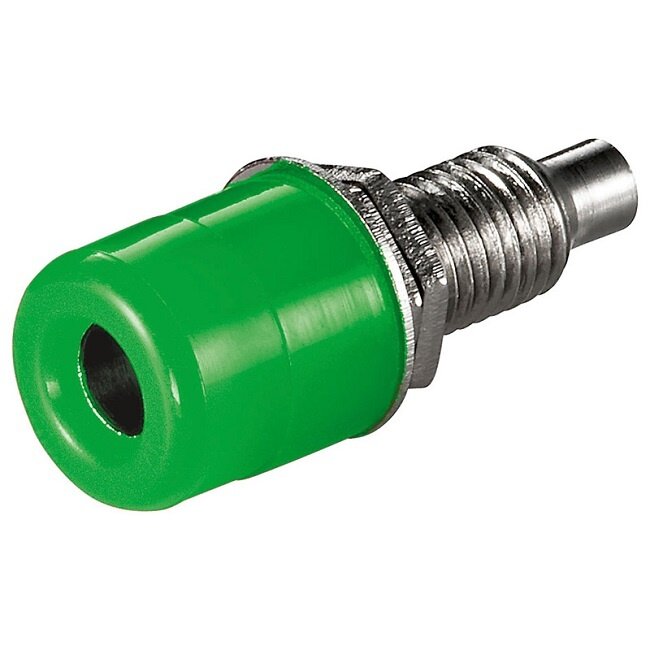 Groene banana contra connector voor paneelmontage