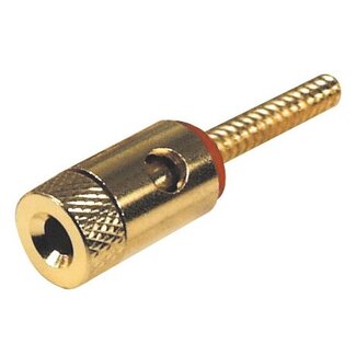 MaxTrack Speaker Binding Post terminal plug - rood / verguld