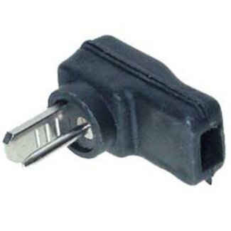 S-Impuls 2-pins DIN haakse luidspreker connector (m) / soldeerbaar