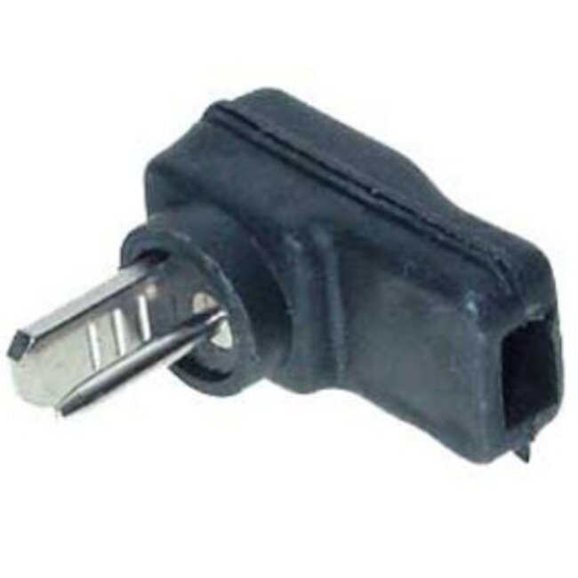 2-pins DIN haakse luidspreker connector (m) / soldeerbaar