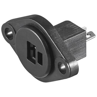 S-Impuls 2-pins DIN inbouw luidspreker connector (v) / paneel montage