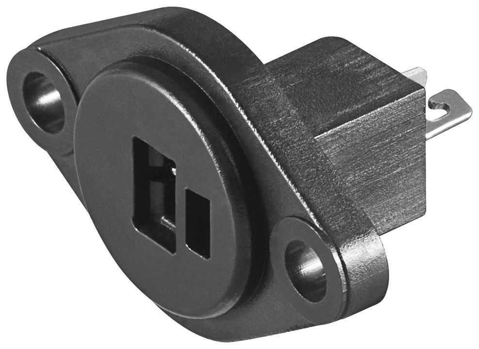 2-pins DIN inbouw luidspreker connector (v) / paneel montage