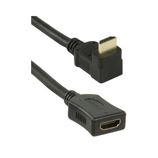 Coretek HDMI adapter - 90° haaks naar beneden - versie 1.4 (4K 30Hz) - 0,15 meter