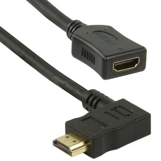 Coretek HDMI adapter - 90° haaks naar links - versie 1.4 (4K 30Hz) - 0,15 meter