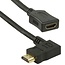 HDMI adapter - 90° haaks naar links - versie 1.4 (4K 30Hz) - 0,15 meter