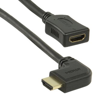 Coretek HDMI adapter - 90° haaks naar rechts - versie 1.4 (4K 30Hz) - 0,15 meter