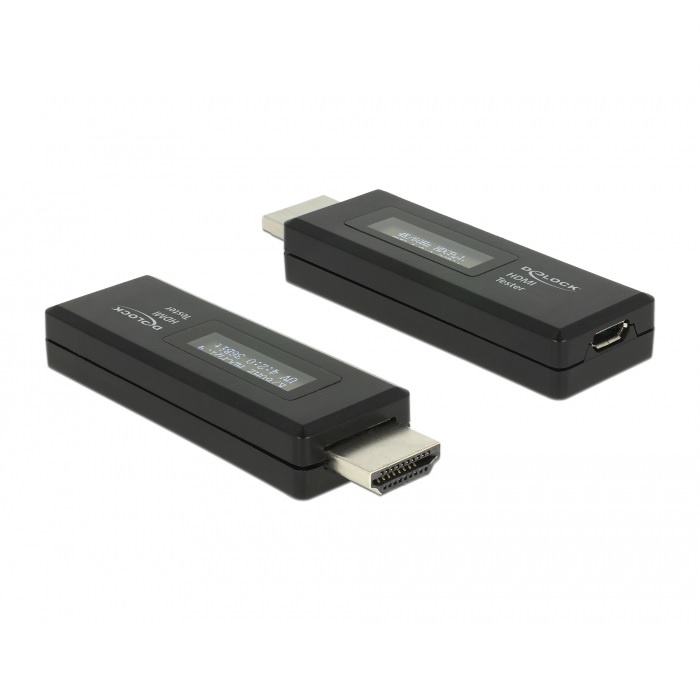 DeLOCK 63327. Aansluiting 1: HDMI-A 19 pin, Aansluiting 2: USB Type Micro-B. Kleur van het product: Zwart