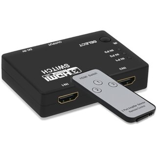 Coretek HDMI schakelaar 3 naar 1 / met afstandsbediening - versie 1.3 (Full HD 1080p)