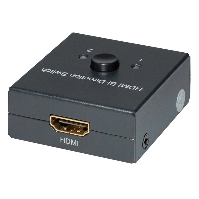 HDMI schakelaar 2 naar 1 / 1 naar 2 - bi-directioneel - versie 1.4 (4K 30Hz)