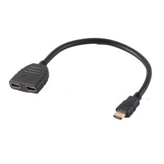Dolphix HDMI splitter 1 naar 2 / passief - versie 1.3 (Full HD 1080p) - 0,20 meter