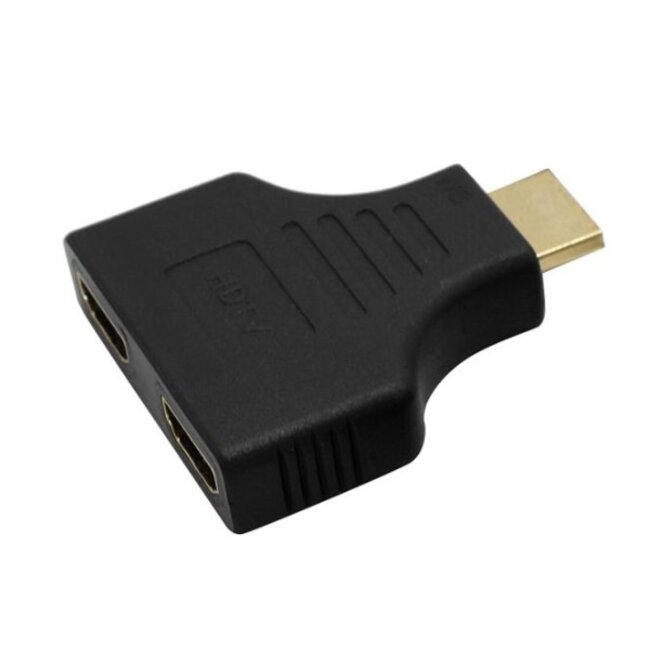 HDMI splitter 1 naar 2 / passief - versie 1.3 (Full HD 1080p) / zwart