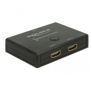 DeLOCK DeLOCK bi-directionele HDMI schakelaar 2 naar 1 / 1 naar 2 - versie 2.0 (4K 60Hz HDR)