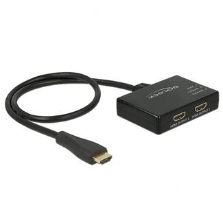 DeLOCK DeLOCK HDMI splitter 1 naar 2 - versie 1.4 (4K 30Hz) - 0,60 meter