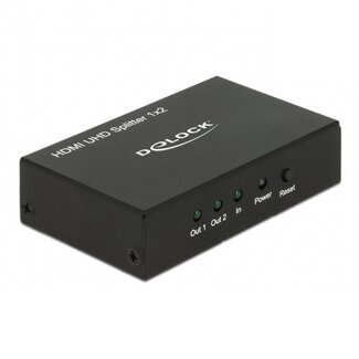 DeLOCK DeLOCK HDMI splitter 1 naar 2 - versie 2.0 (4K 60Hz HDR)