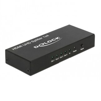 DeLOCK DeLOCK HDMI splitter 1 naar 4 - versie 2.0 (4K 60Hz HDR)