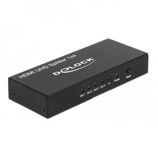 DeLOCK HDMI splitter 1 naar 4 - versie 2.0 (4K 60Hz HDR)