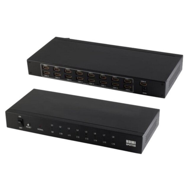 HDMI splitter 1 naar 16 - versie 1.4 (4K 30Hz)