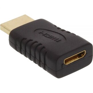 InLine HDMI - Mini HDMI adapter - versie 1.4 (4K 30Hz) / zwart