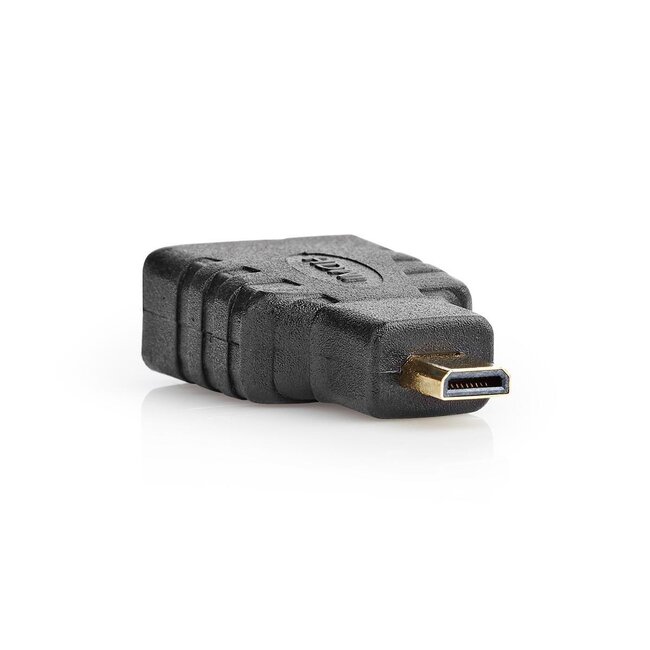 Micro HDMI - HDMI adapter - versie 1.4 (4K 30Hz) / zwart