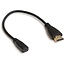 HDMI - Micro HDMI adapter - versie 1.4 (4K 30Hz) / zwart - 0,20 meter