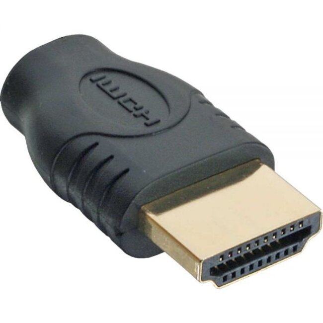 HDMI - Micro HDMI adapter - versie 1.4 (4K 30Hz) / zwart