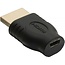 HDMI - Micro HDMI adapter - versie 1.4 (4K 30Hz) / zwart