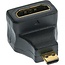 Micro HDMI - HDMI adapter - 90° haaks naar boven - versie 1.4 (4K 30Hz)