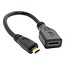 Micro HDMI (m) - Mini HDMI (v) adapter - versie 1.4 (4K 30Hz) - 0,15 meter