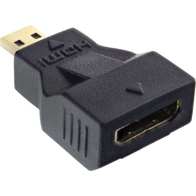 Micro HDMI (m) - Mini HDMI (v) adapter - versie 1.4 (4K 30Hz)