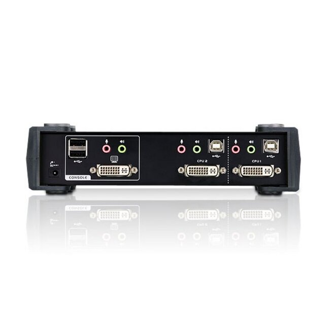 Aten CS1762A DVI Single Link + USB + Audio KVM Switch 2 naar 1