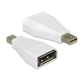 DeLOCK Mini DisplayPort - DisplayPort adapter - versie 1.2 (4K 60 Hz) / wit