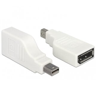 DeLOCK Mini DisplayPort - DisplayPort adapter - 90° gedraaid - versie 1.2 (4K 60 Hz) / wit