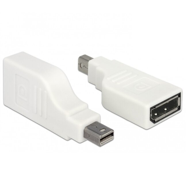 Mini DisplayPort - DisplayPort adapter - 90° gedraaid - versie 1.2 (4K 60 Hz) / wit